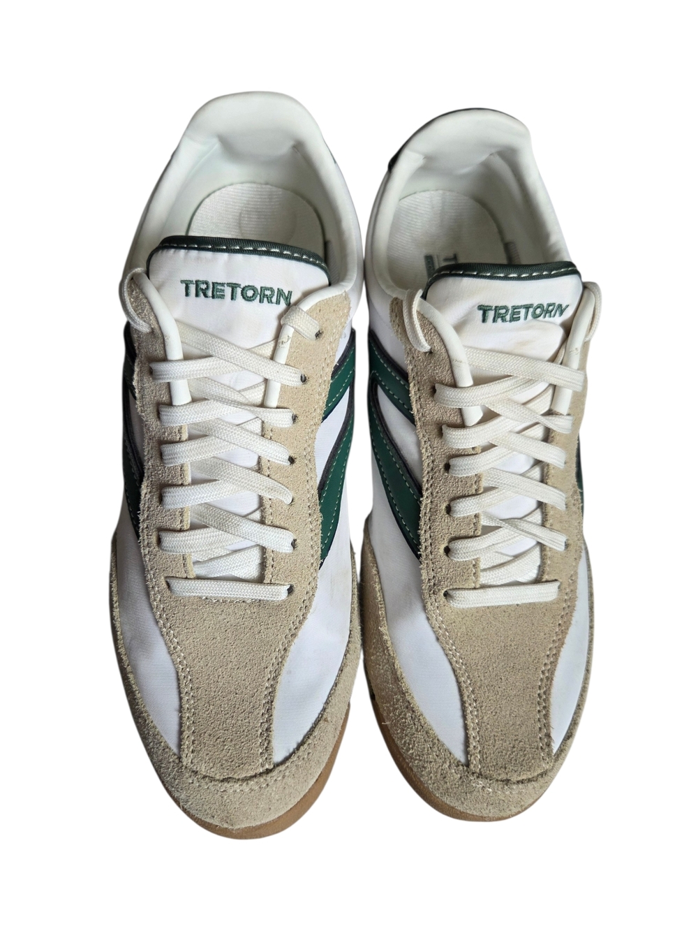 Tretorn Rawlins Kristine 8M Retro Sneakers White Green - Picture 4 of 10